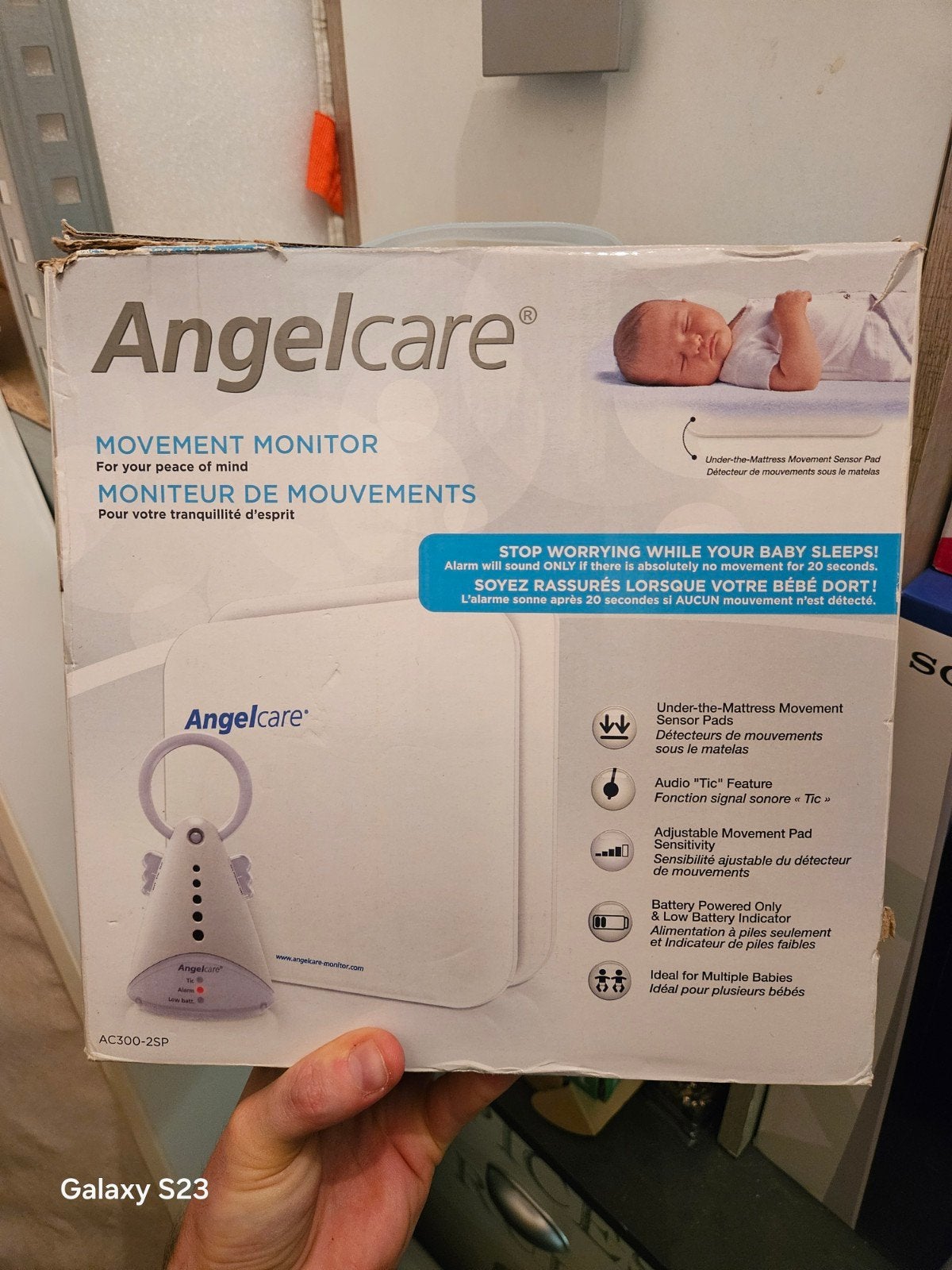 Angelcare AC300-2SP, Ophalen, Gebruikt