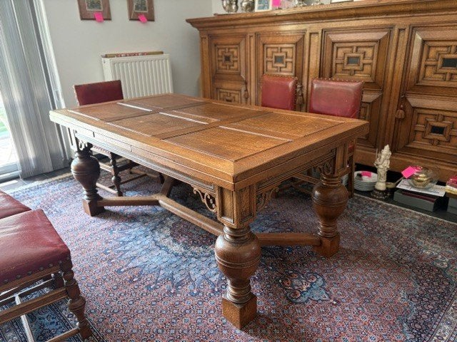 Table à manger en chêne, Maison & Meubles, Tables | Tables à manger, Enlèvement, Chêne