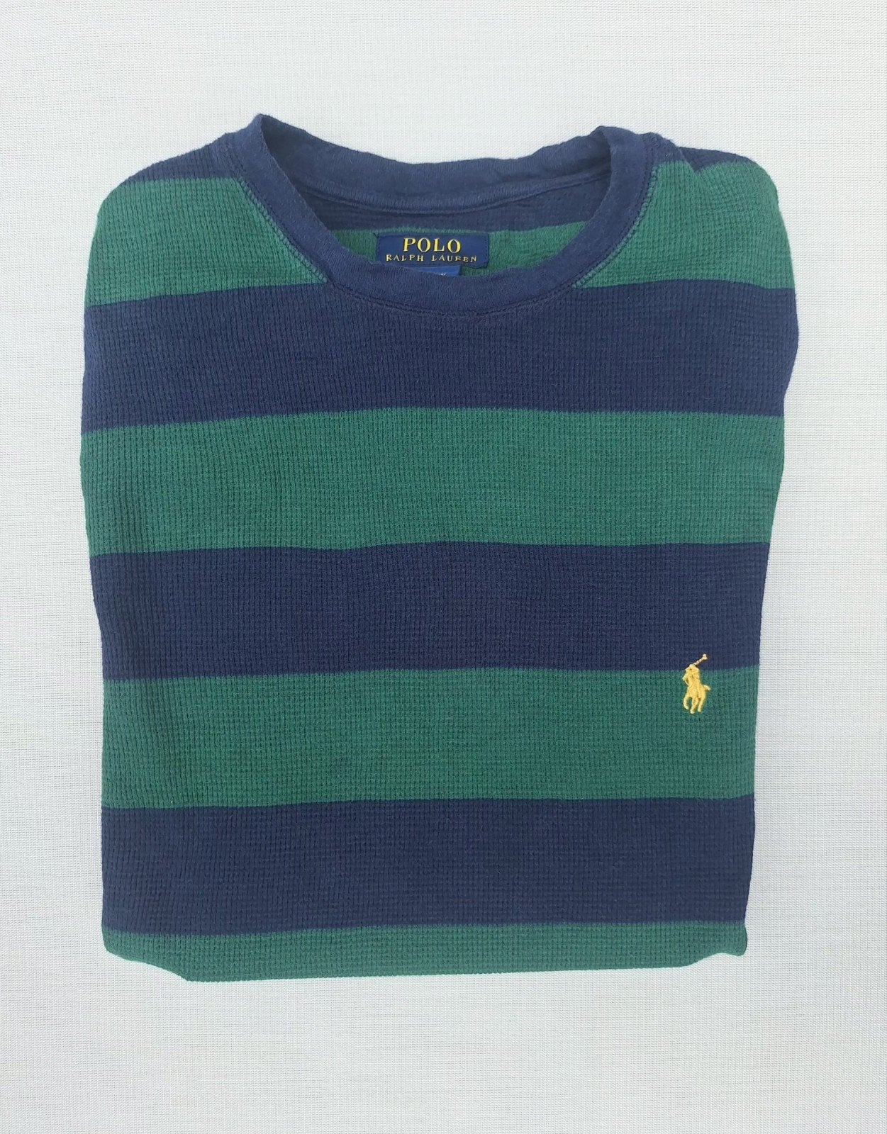 Polo Ralph Lauren Longsleeve Groen/Blauw/M, Verzenden, Maat 48/50 (M), Blauw, Polo Ralph Lauren