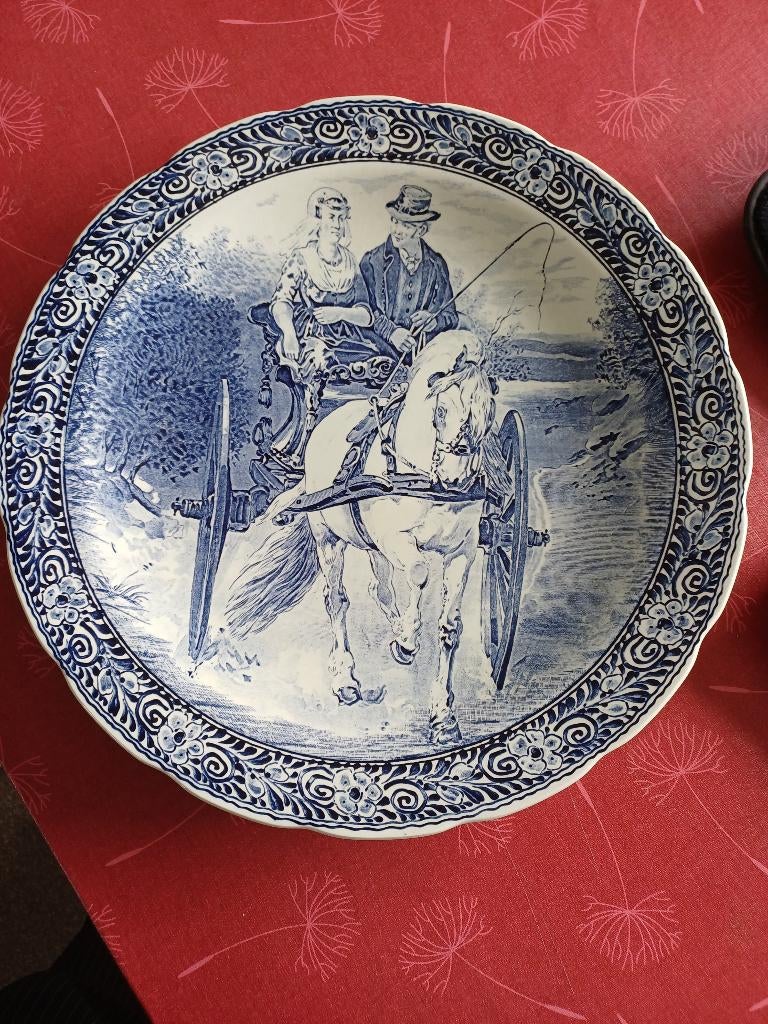 Delfts blauw bord, Antiek en Kunst, Ophalen