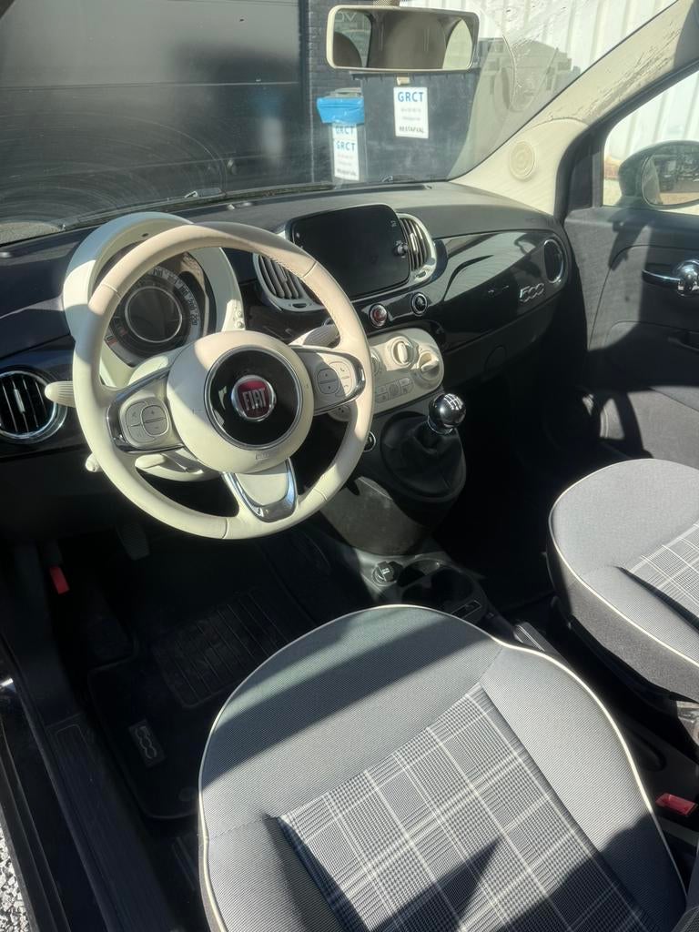 Fiat 500 1.0 Hybrid – 2021 – 46.000 km, Auto's, Voorwielaandrijving, Euro 6, Zwart, Handgeschakeld