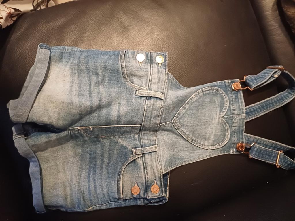 Combinaison en jean Taille 134 = 9 ans, Enlèvement ou Envoi, Comme neuf, Fille