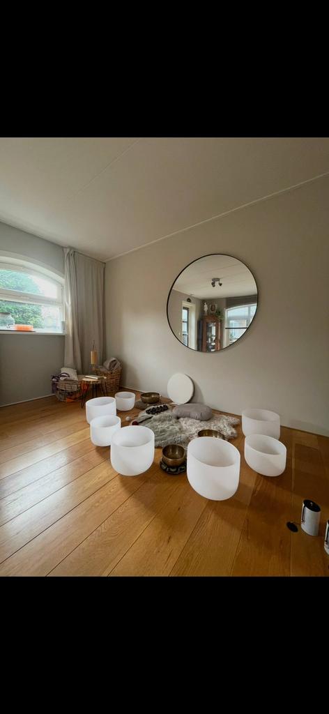 Grote ronde spiegel | 120 cm, Huis en Inrichting, Ophalen