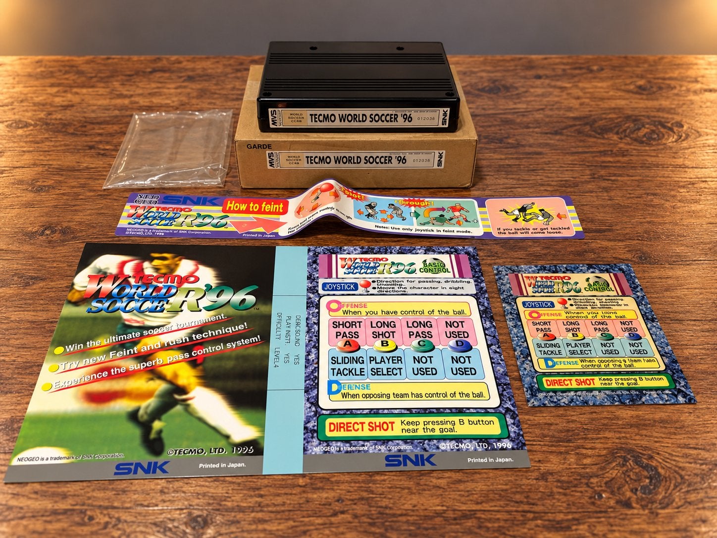 NEO GEO MVS – TECMO WORLD SOCCER ’96 –COMPLETE KIT– MATCHING, Games en Spelcomputers, Ophalen of Verzenden, Zo goed als nieuw