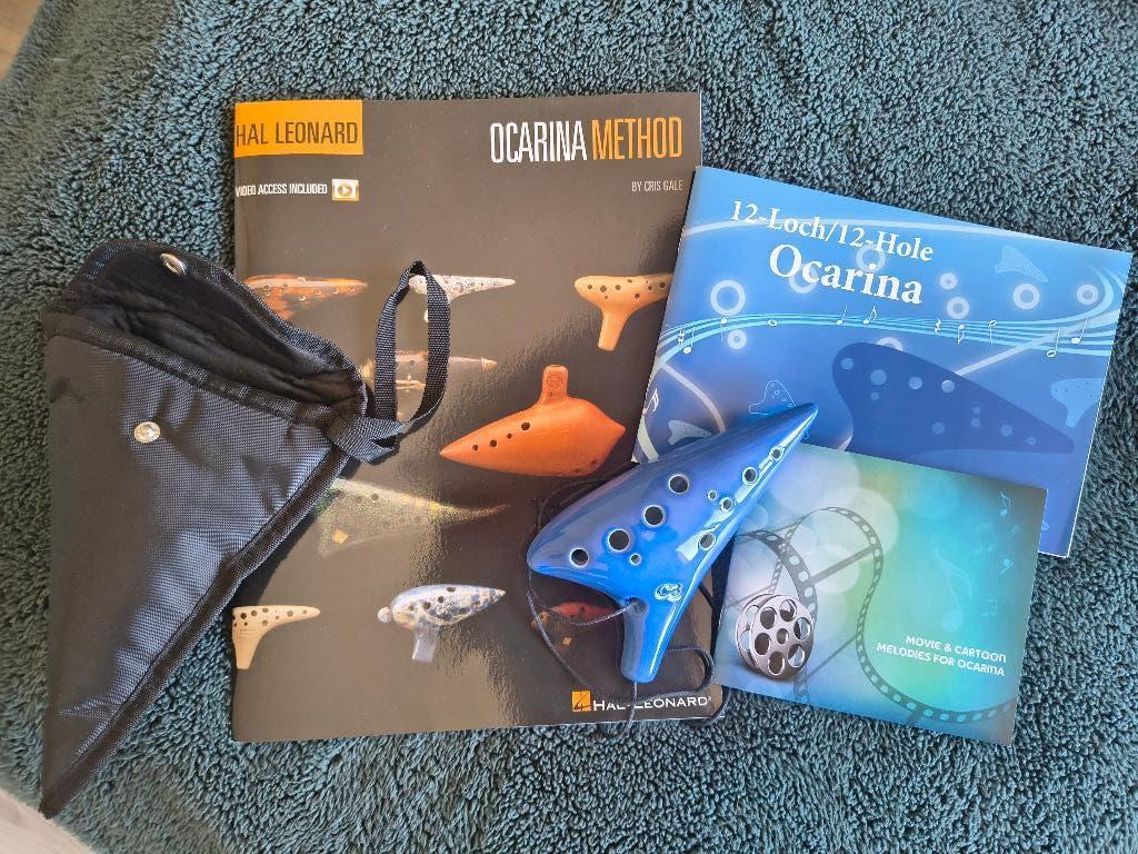 Sweet blue Ocarina met boeken, Ophalen, Zo goed als nieuw, Overige soorten