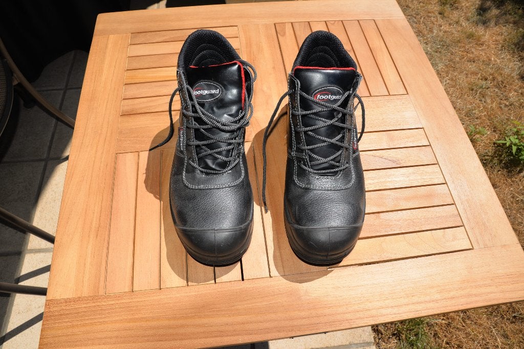 Chaussures sécurité, Chaussures de travail, Comme neuf, Enlèvement, Noir