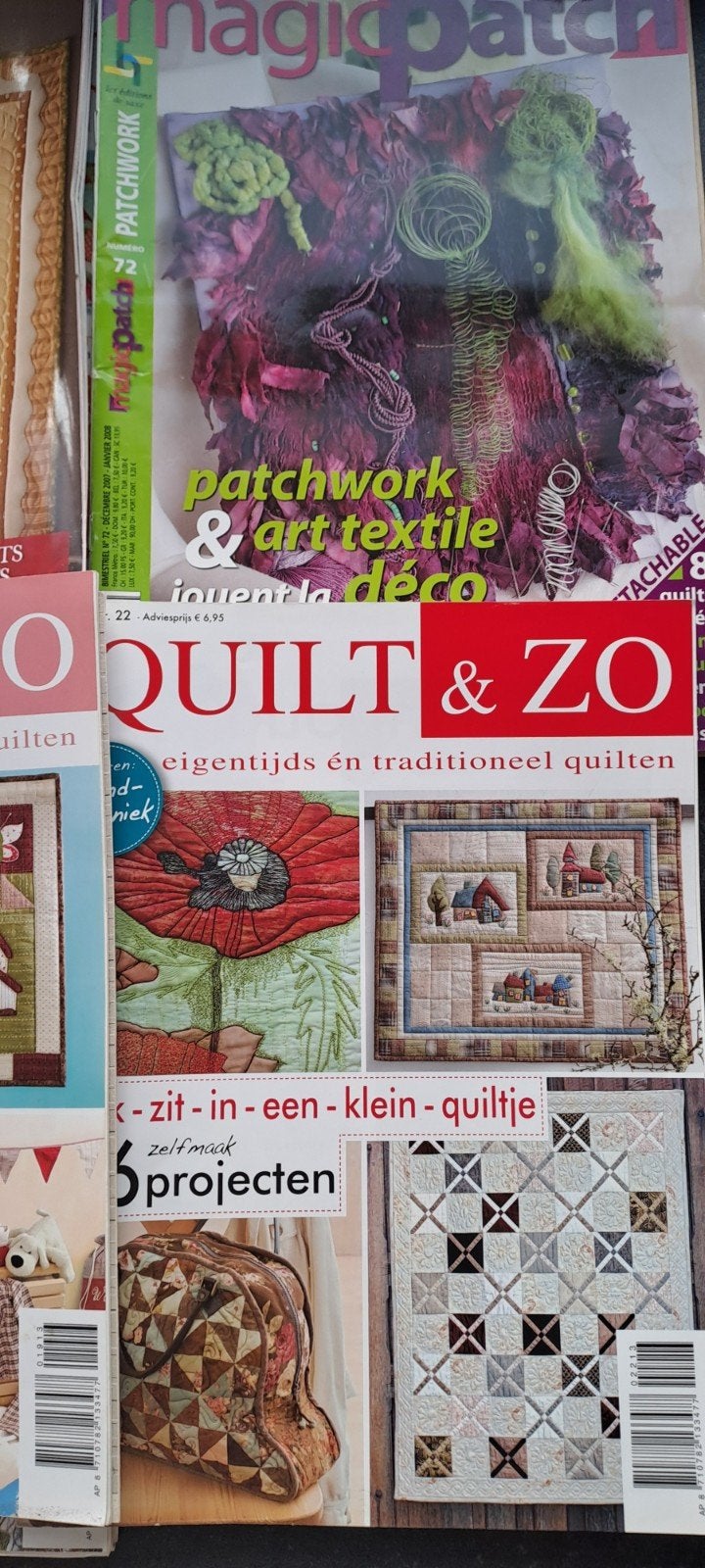 14 quild boeken " quilt & zo" met patronen, Ophalen of Verzenden