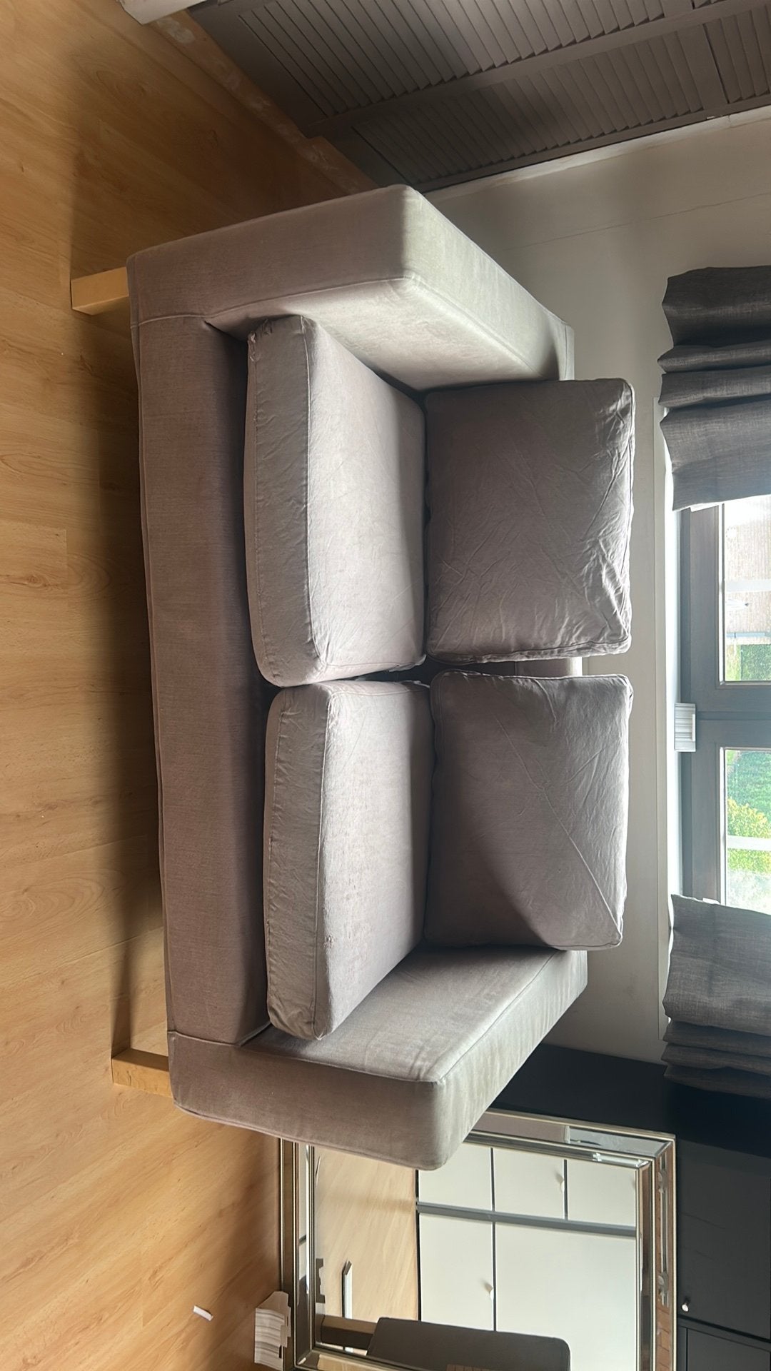 2 persoons zetel, Huis en Inrichting, Ophalen, Hout, Gebruikt, Tweepersoons