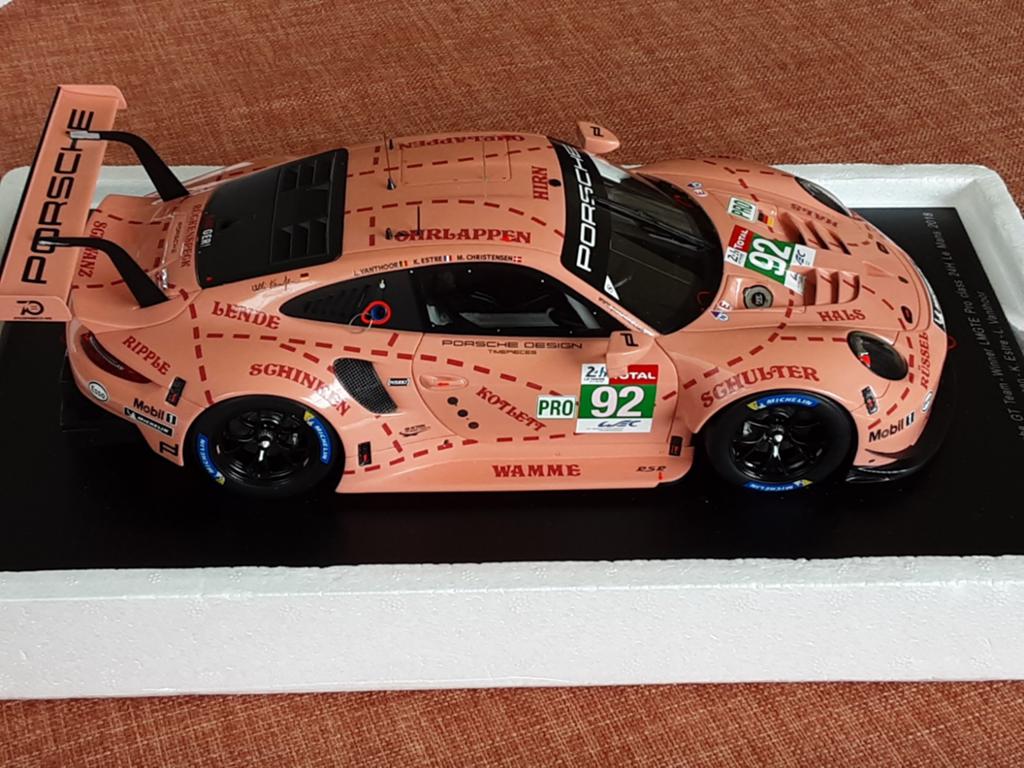 Porsche 911 RSR 24 Heures du Mans 2018, Hobby & Loisirs créatifs, Voitures miniatures | 1:18, Enlèvement ou Envoi