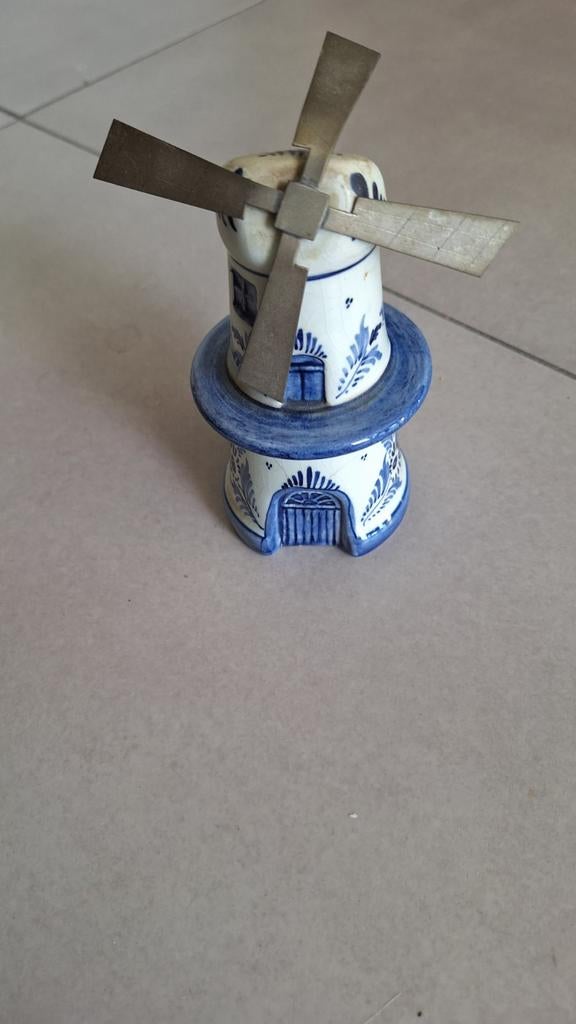 Delfts Blauw molen, Verzamelen, Ophalen of Verzenden, Gebruikt, Overige typen