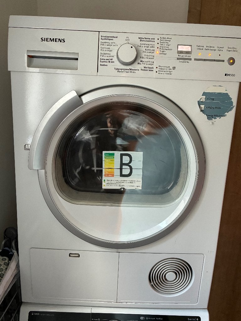 Sèche-linge Siemens IQ500, Electroménager, Sèche-linge, Utilisé, À condensation, Chargeur frontal, 6 à 8 kg, 85 à 90 cm, Phase anti-froissage