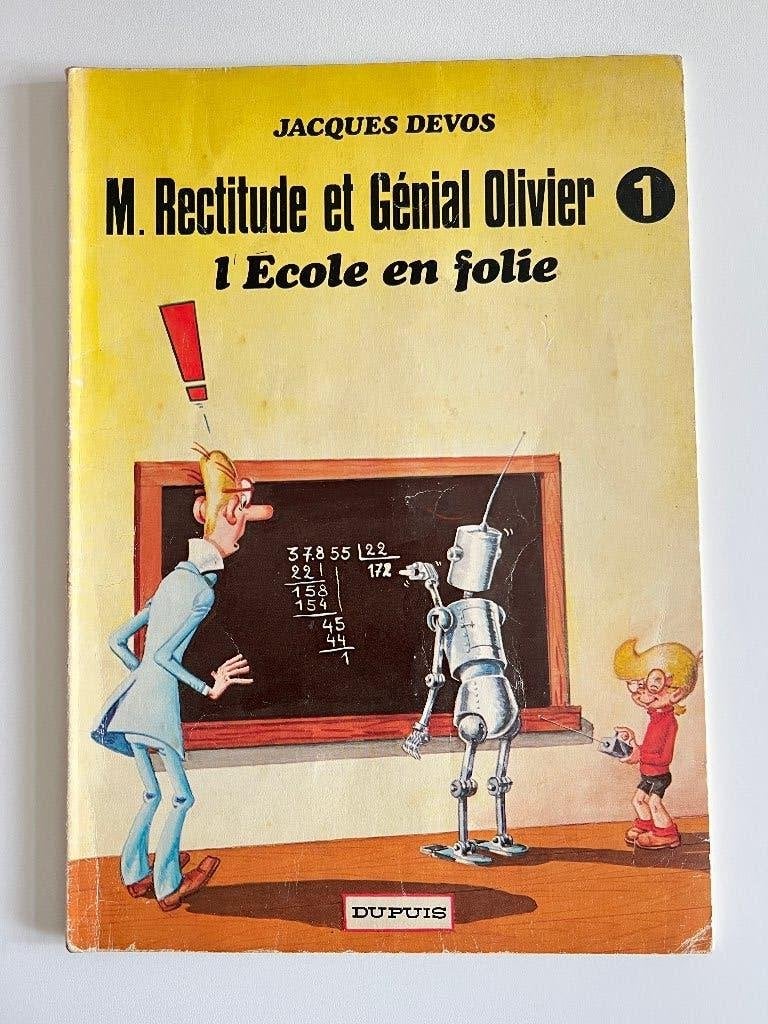 BD Génial Olivier L'école en folie, Livres, Enlèvement ou Envoi, Une BD, Utilisé, Jacques Devos