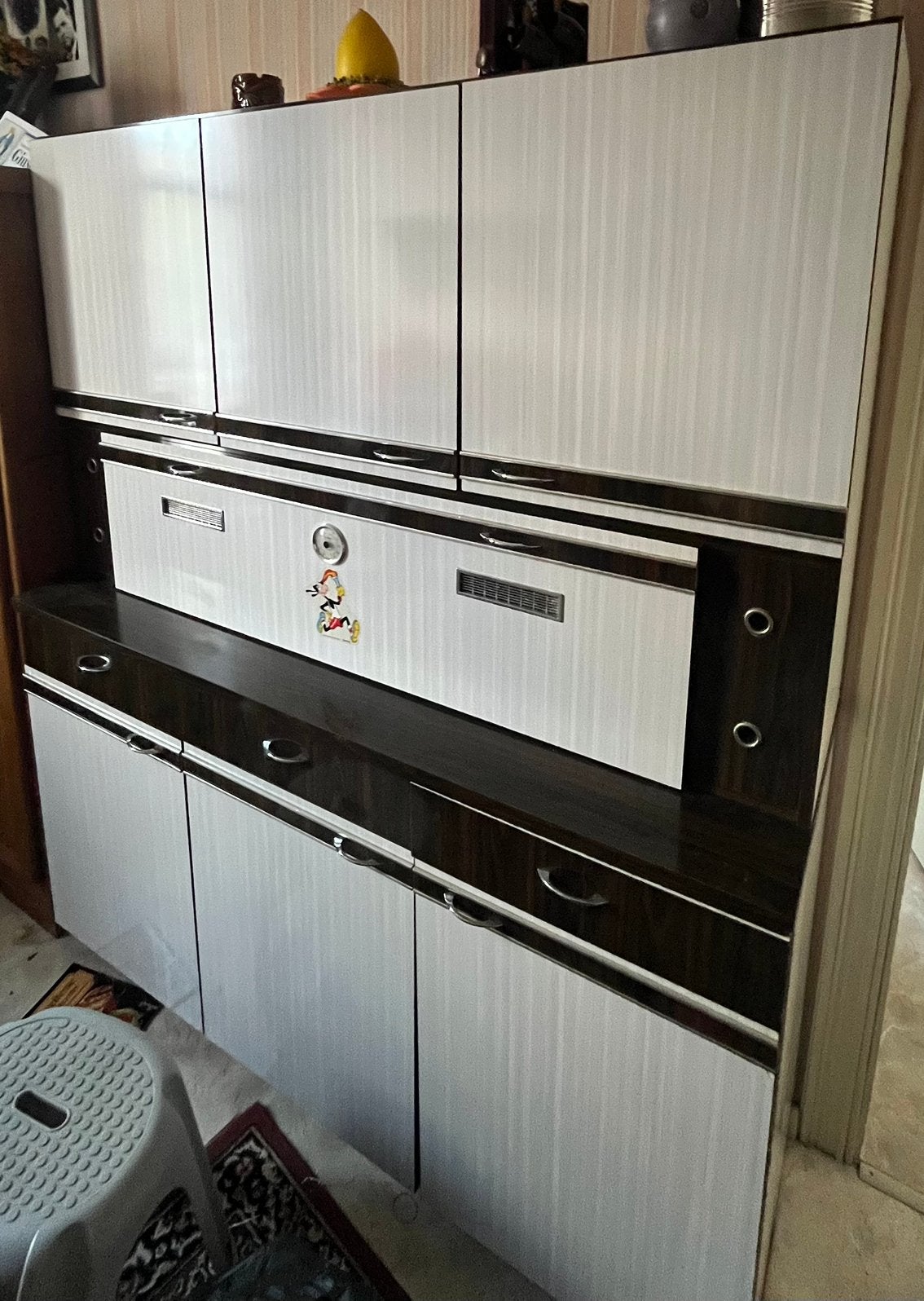 Armoire cuisine vintage année 70, Enlèvement, Utilisé