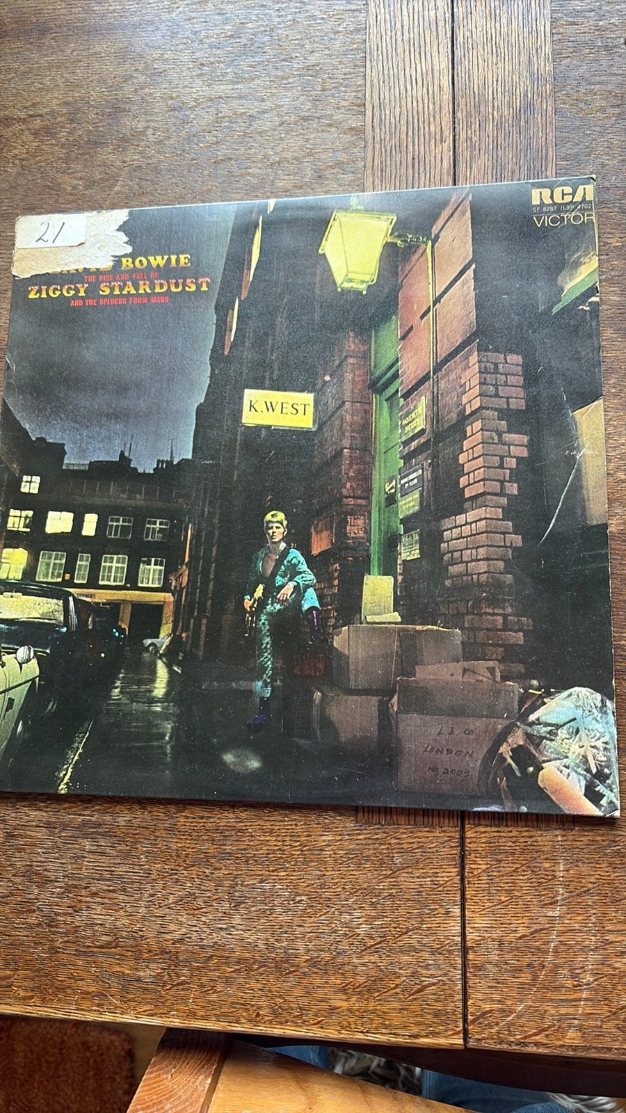 David Bowie-Ziggy Stardust vroege UK persing 1973 SF 8287, CD & DVD, Vinyles | Hip-hop & Rap, Avec pochette intérieure, Enlèvement ou Envoi