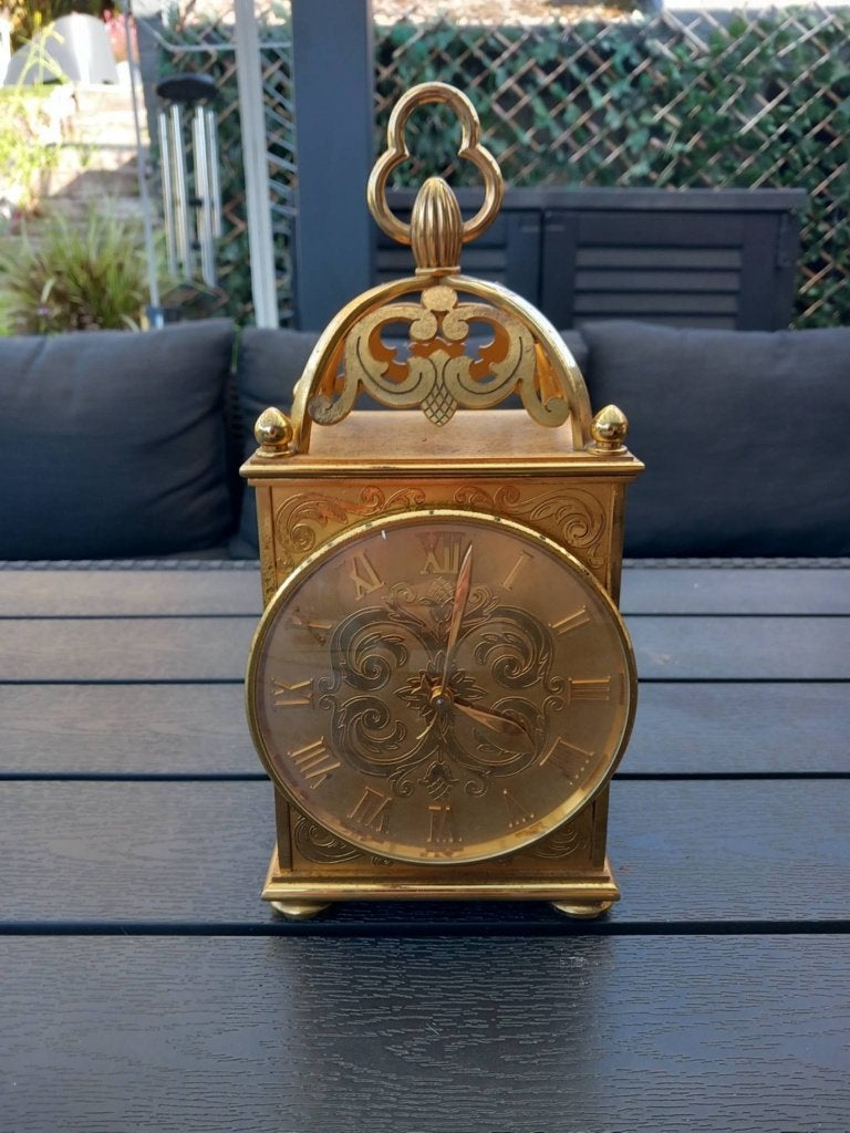 Ancienne horloge lanterne Suisse IMHOF en laiton réf 72 285, Enlèvement