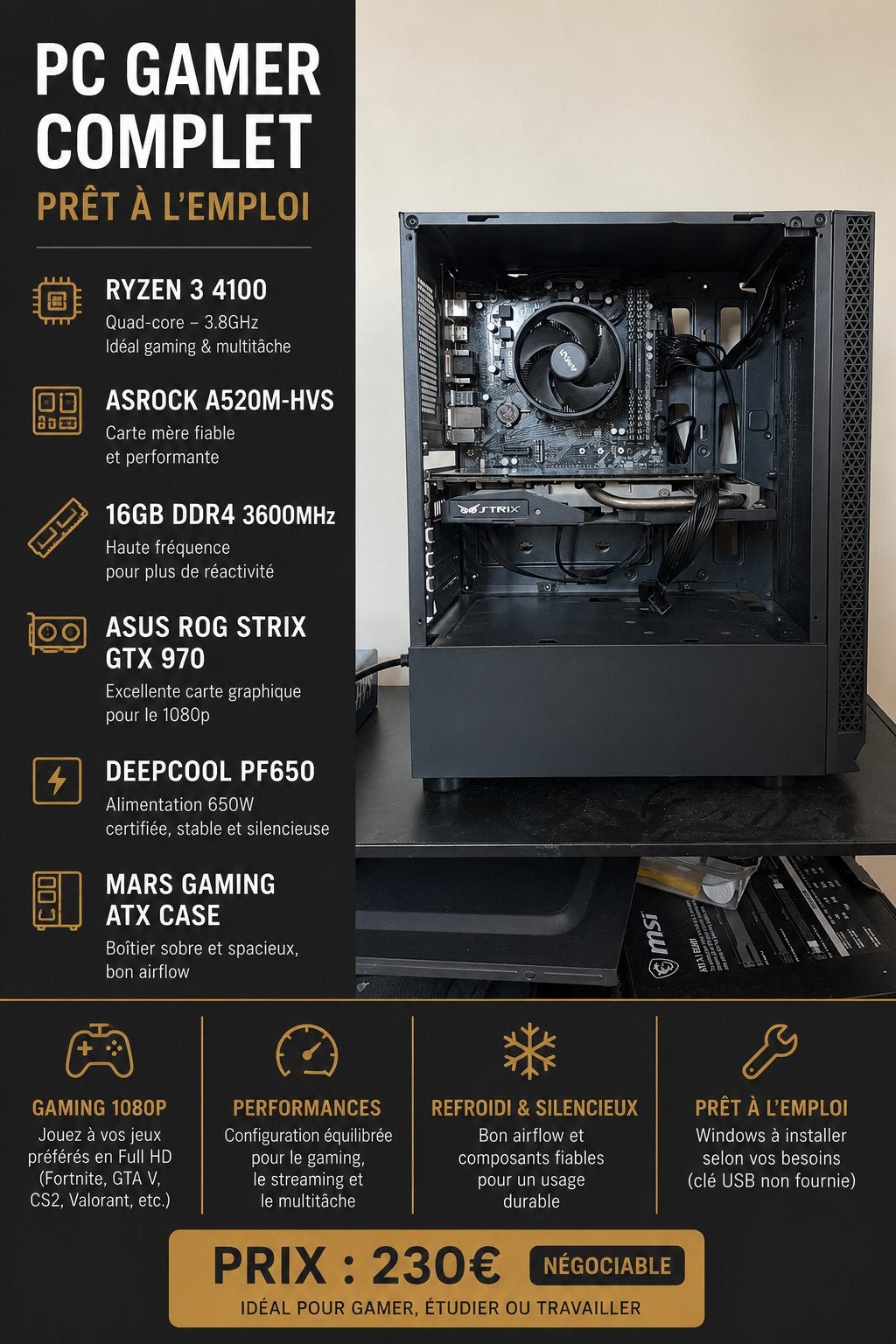 PC GAMER COMPLET (entrée de game), Consoles de jeu & Jeux vidéo, Jeux | PC, Comme neuf, Autres genres, 3 joueurs ou plus, À partir de 18 ans