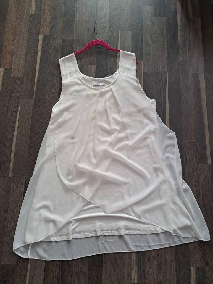 witte mouwloze jurk, XL, Wit, Maat 46/48 (XL) of groter, Ophalen of Verzenden, Zo goed als nieuw