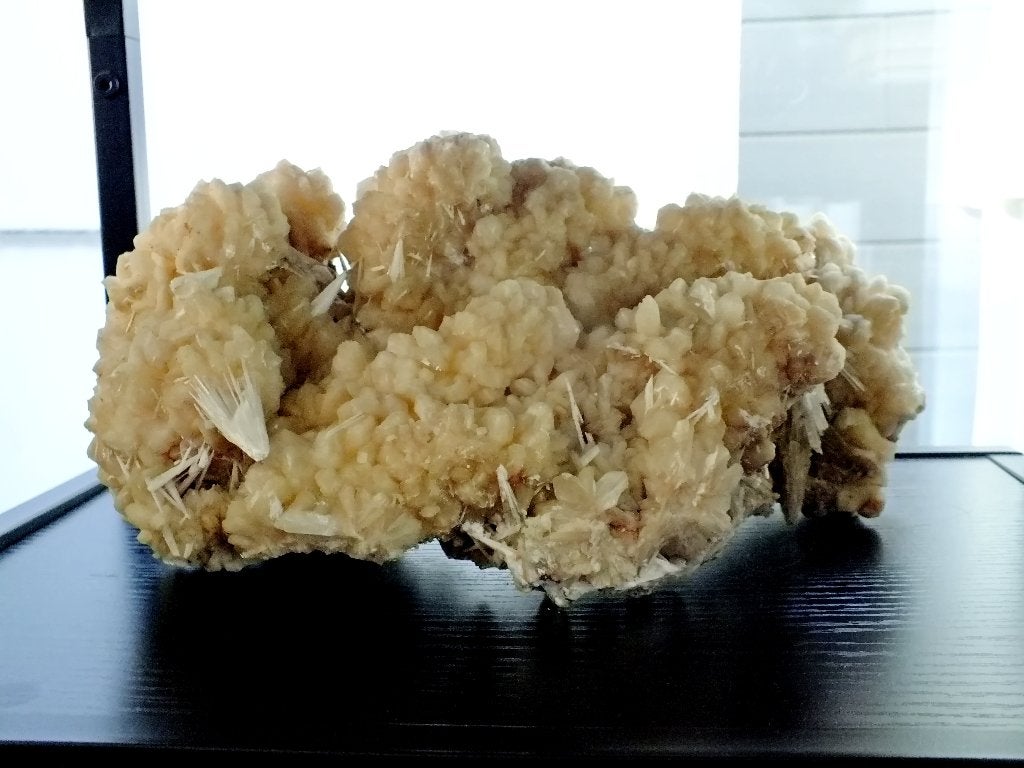 Prachtige cluster van stilbiet en scoleciet, Enlèvement, Minéral