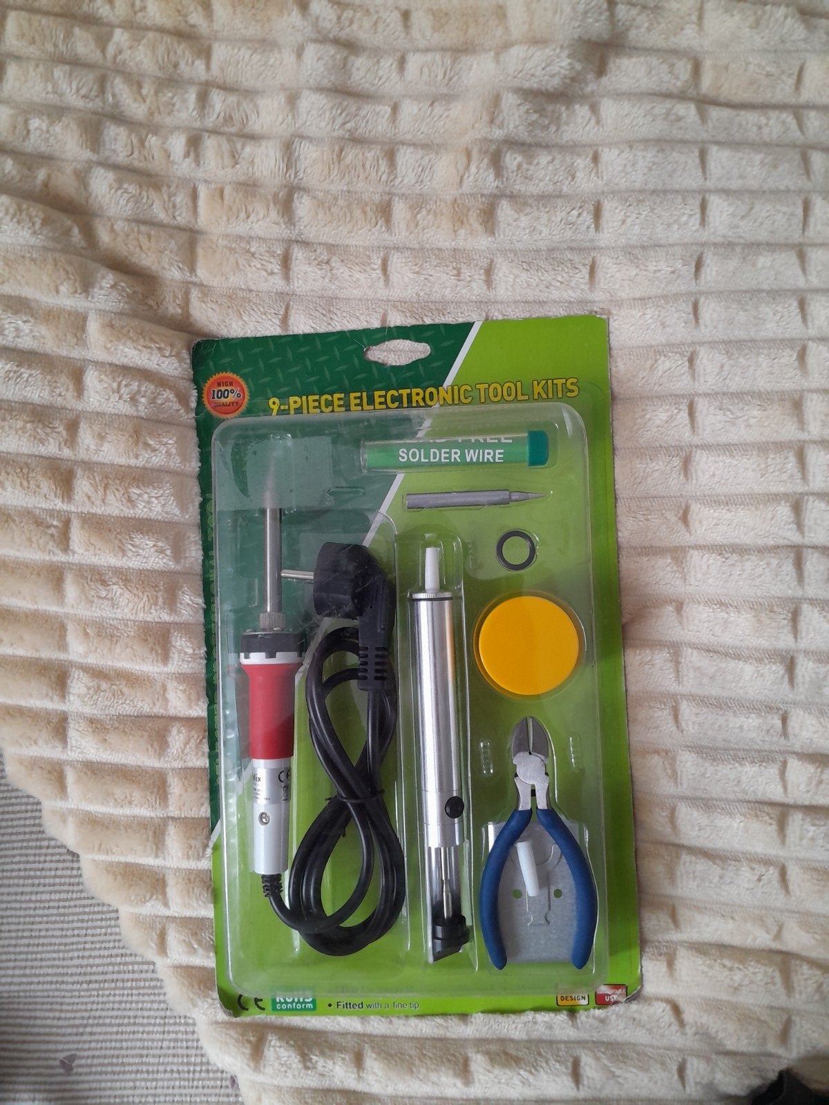 Kit d'outillage électronique 9 pièces – Elix Belgium (Neuf), Doe-het-zelf en Bouw, Gereedschap | Lasapparaten, Ophalen of Verzenden