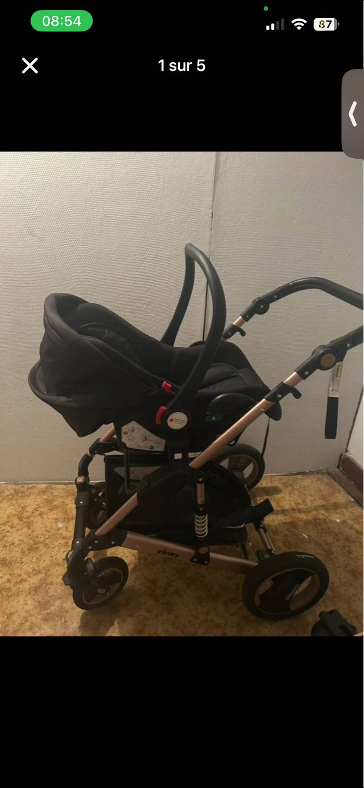 Pousette bebe, Ophalen, Zo goed als nieuw