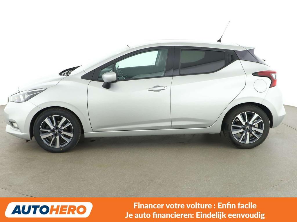 Nissan Micra 1.5 dCi N-Connecta (bj 2018), https://public.car-pass.be/vhr/755a9239-ac94-4278-88a1-eef5410a885f, Stof, Gebruikt
