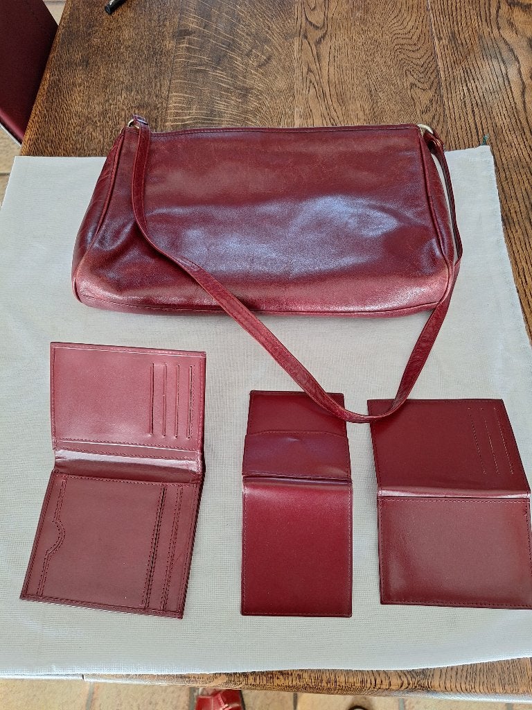 Lederen tas dames, Enlèvement ou Envoi, Utilisé, Autres couleurs, Sac à main