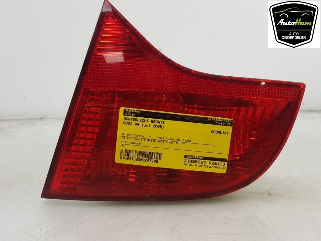 ACHTERLICHT RECHTS A4 Avant (B7) (|8E9945094|8E9945094A|), Gebruikt, Audi