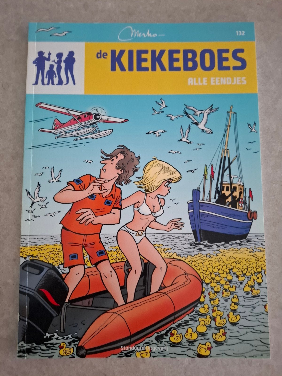 Kiekeboes 'Alle eendjes', Eén stripboek, Merho, Ophalen of Verzenden, Zo goed als nieuw