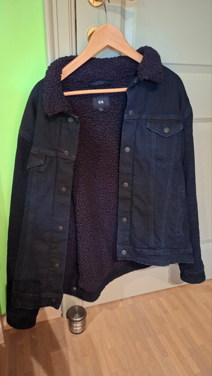 winterjas, Maat 52/54 (L), Blauw, Nieuw, C&A