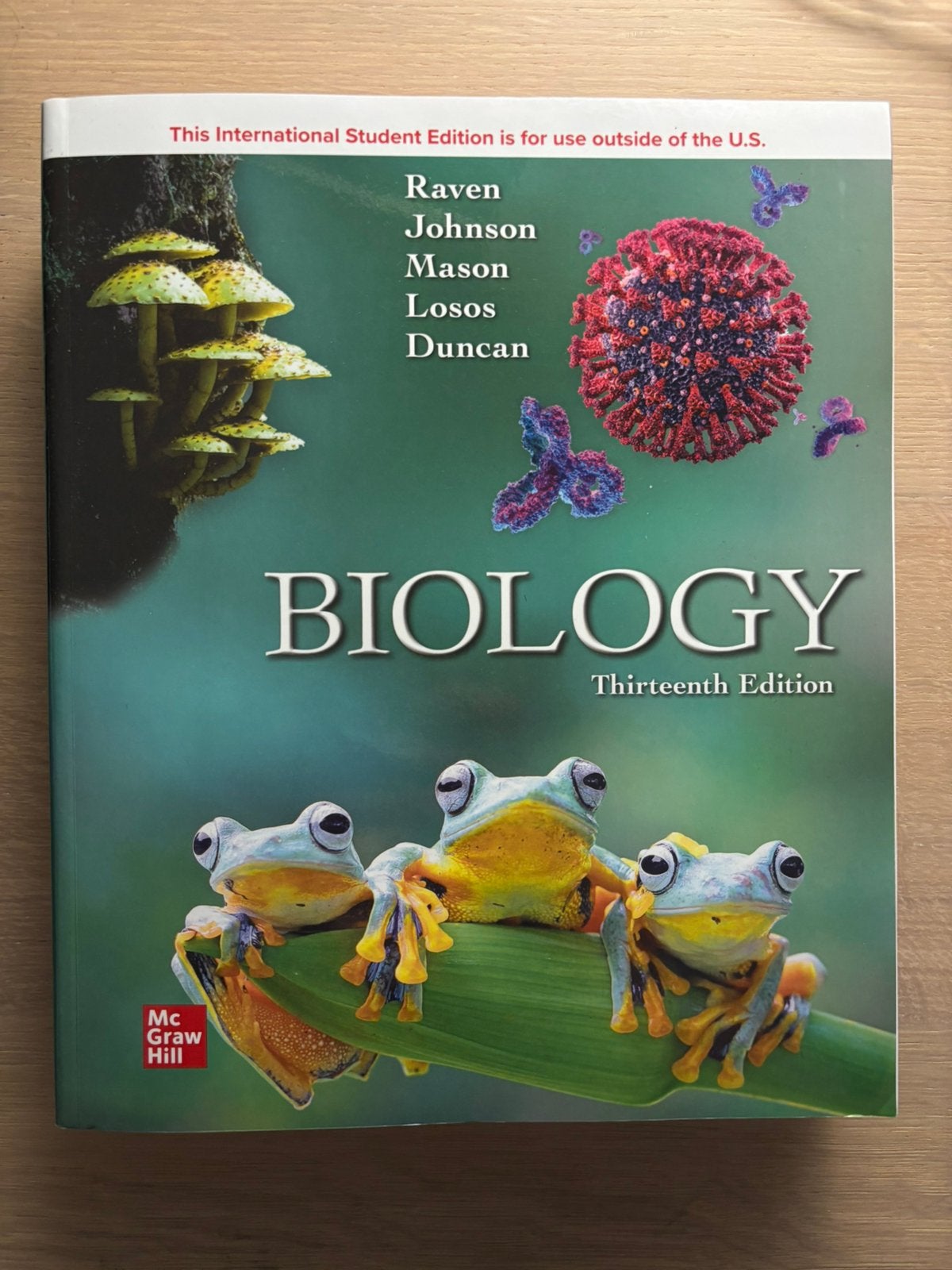 Biology 13th edition, Ophalen of Verzenden, Zo goed als nieuw, Hoger Onderwijs