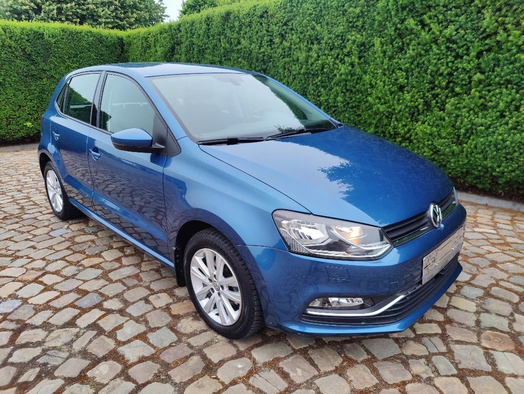 Volkswagen Polo 1.2 TSI Comfortline BMT, Auto's, Voorwielaandrijving, Stof, 4 cilinders, Blauw