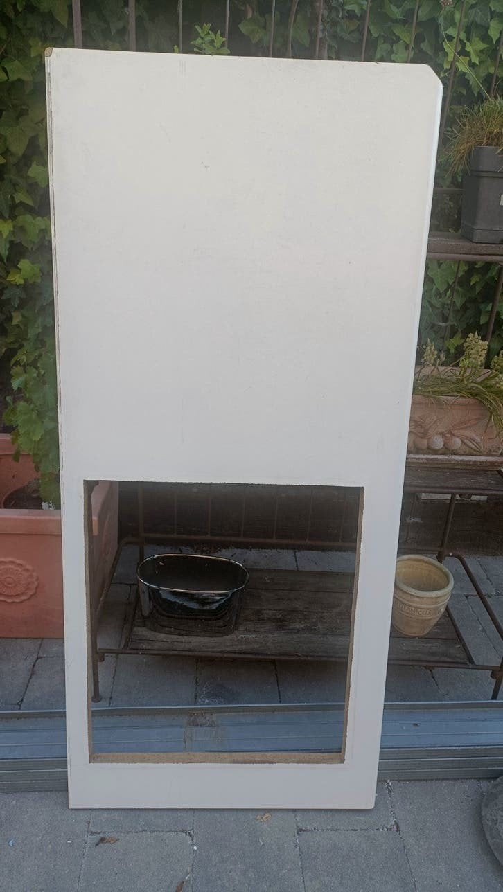 Wit keukenwerkblad 133 cm met uitsparing, Ophalen, Wit