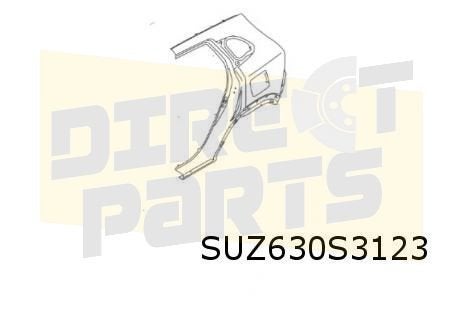 Suzuki S-Cross (1/22-) (JY / AKK) achterscherm Links Origine, -, Verzenden, -, Nieuw