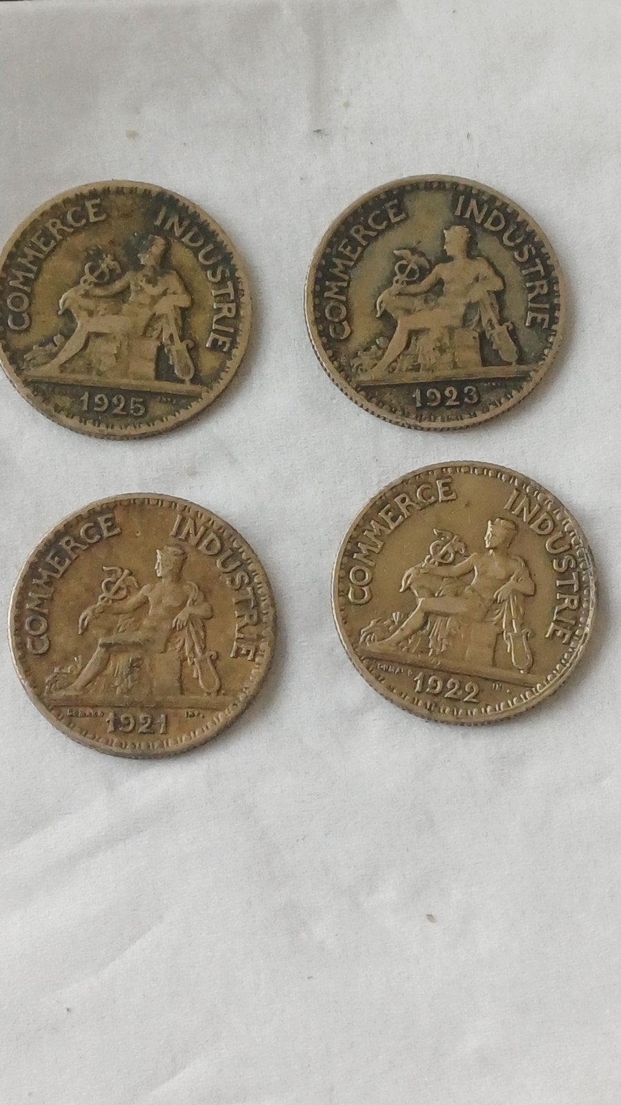 Bon pour 50 centimmes 1921,'22,'23 ,'25, Timbres & Monnaies, Monnaies & Billets de banque | Collections
