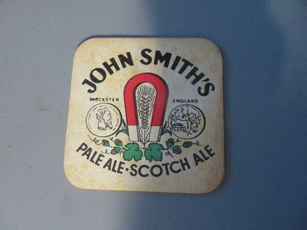 bierviltje John Smith's Pale Ale Brussels 1958 Expo, Verzamelen, Ophalen of Verzenden, Zo goed als nieuw, Viltje(s), Overige merken