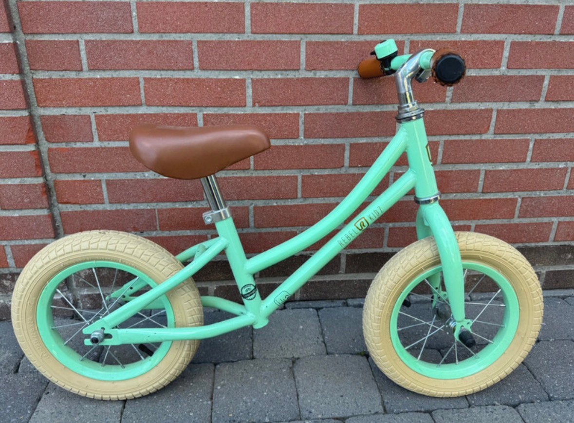 Mooie Rebel Kidz loopfiets in mintgroene kleur, Enlèvement, Comme neuf