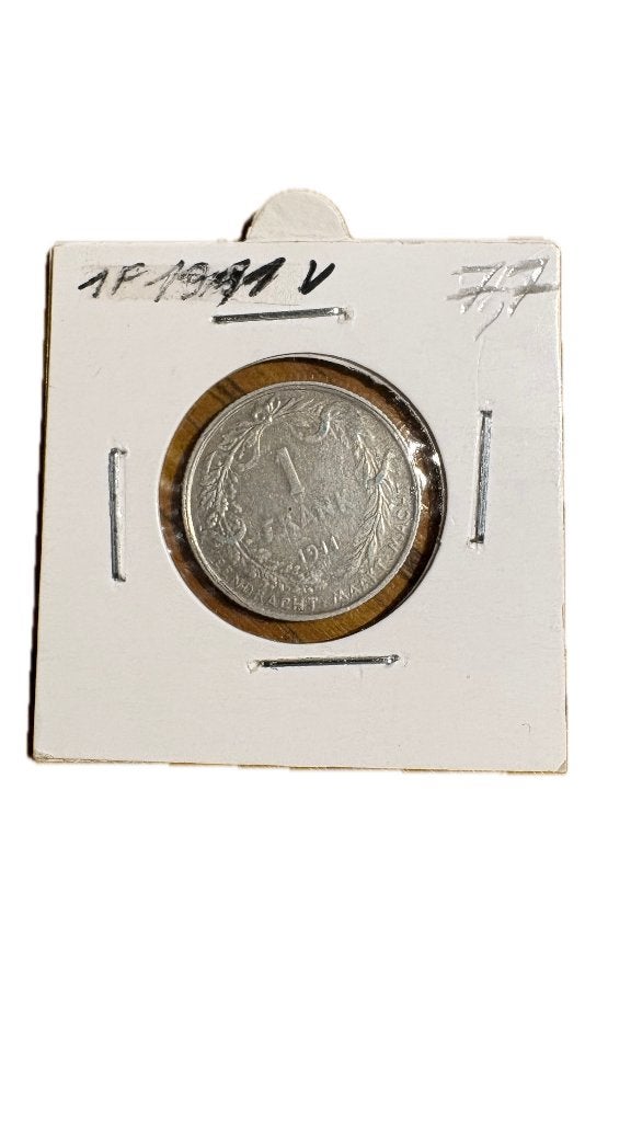 ALBERT I : Argent 1 FRANC 1911V, Enlèvement ou Envoi, Argent, Argent