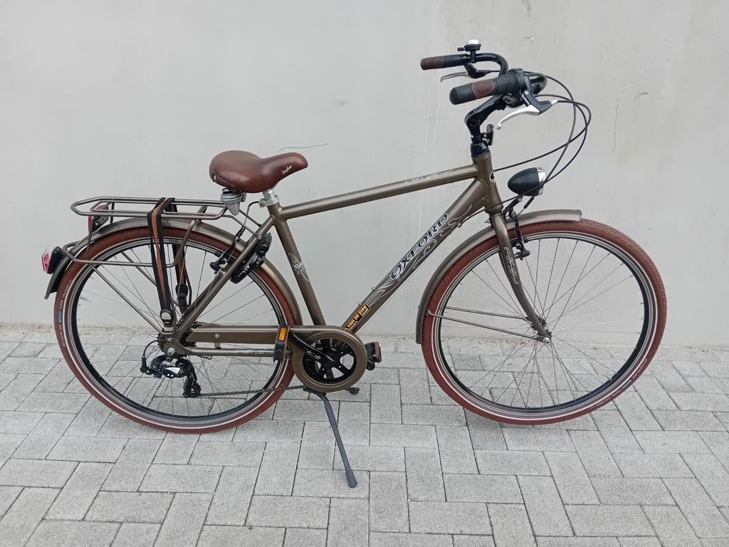 Alu herenfiets Oxford Negro 7speed maat50 NIEUWPRIJS 680€ 🚴, Autres marques, Vitesses, 49 à 53 cm, Comme neuf