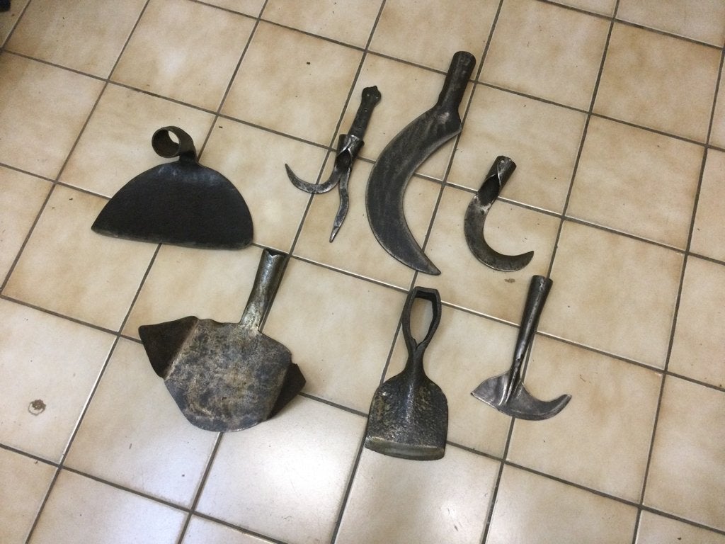 Antiek tuingereedschap, Antiquités & Art, Antiquités | Outils & Instruments, Enlèvement ou Envoi