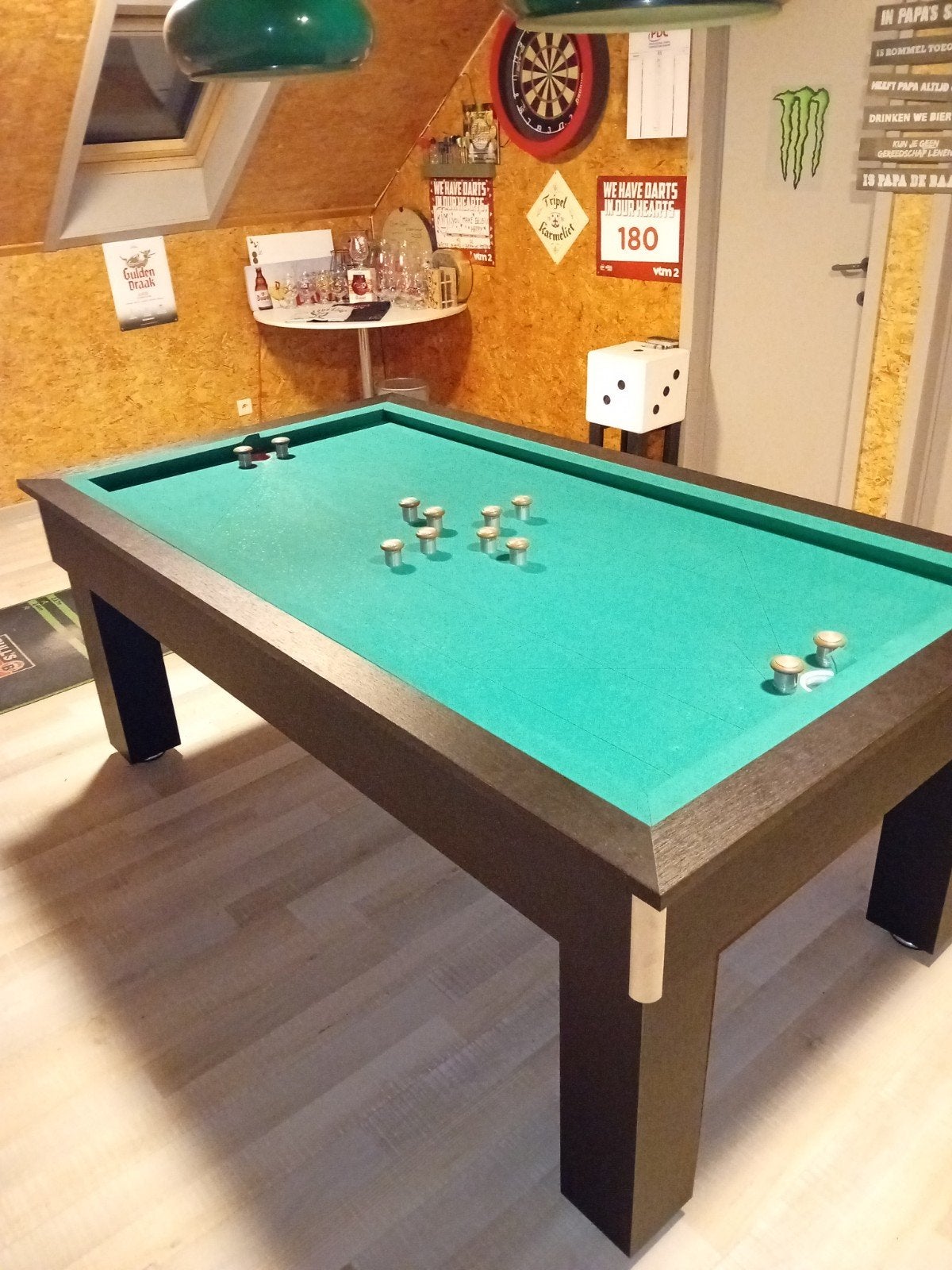 tapbiljart(golfbiljart), Ophalen