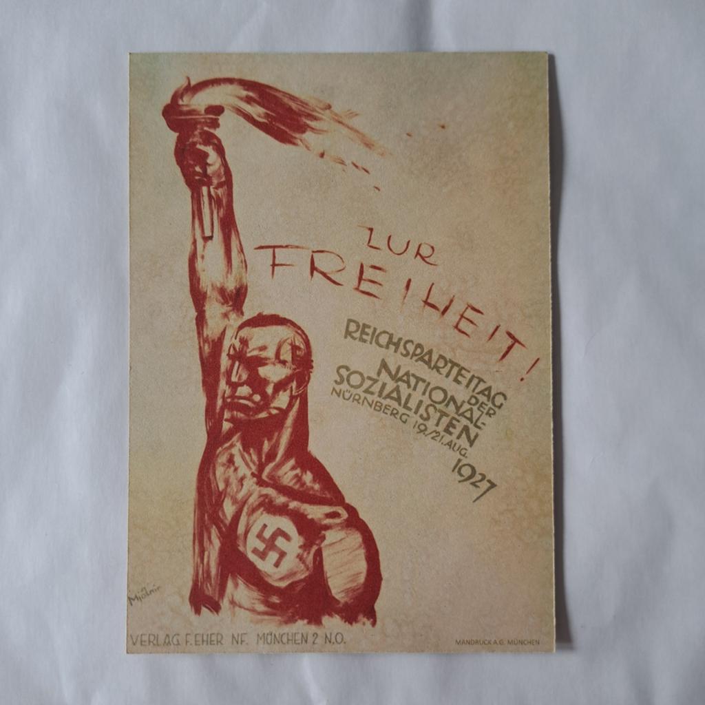 Carte photographique de propagande historique Allemagne 1933, Enlèvement ou Envoi
