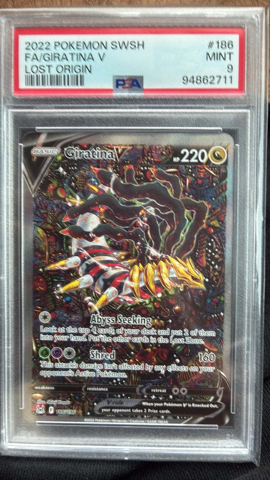 Giratina PSA9, Ophalen, Zo goed als nieuw