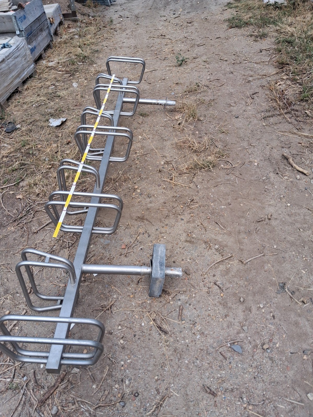 inox fietsenrek, Ophalen
