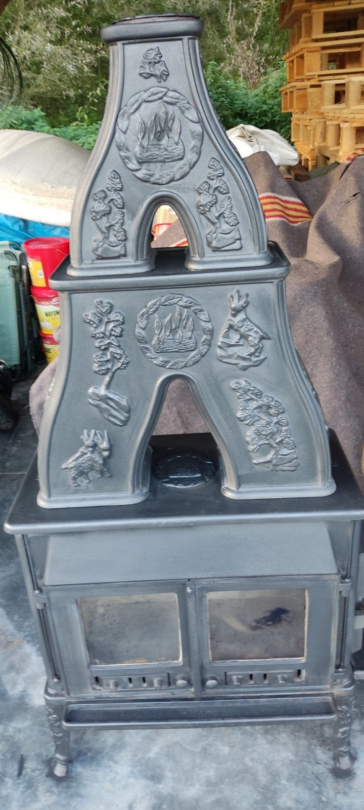 Dovre houtkachel. €400., Ophalen, Gebruikt, Houtkachel, Vrijstaand