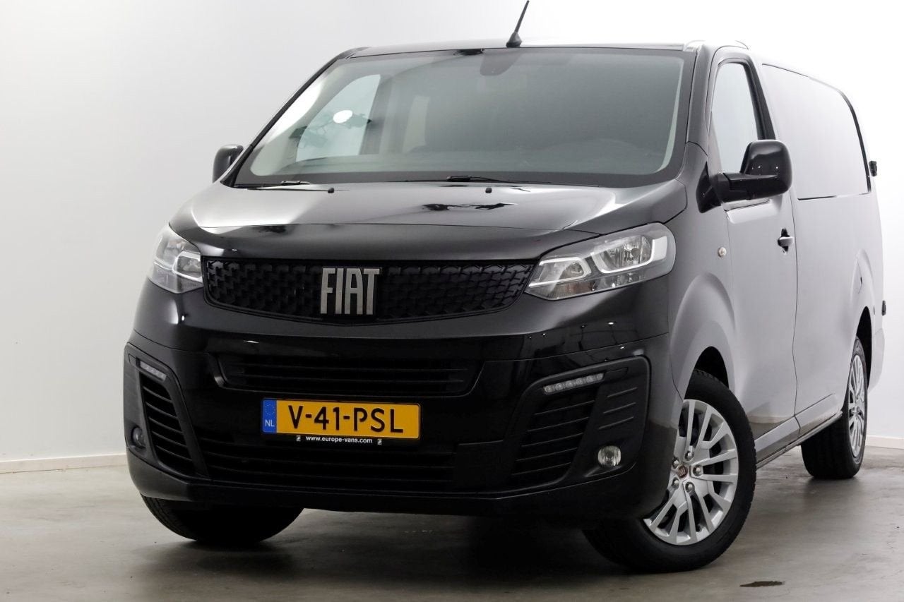 Fiat Scudo 2.0 MultiJet 145pk L3 D.C. Business Pro+ Airco/Na, Parkeersensor, Zwart, Bedrijf, Onderhoudsboekje