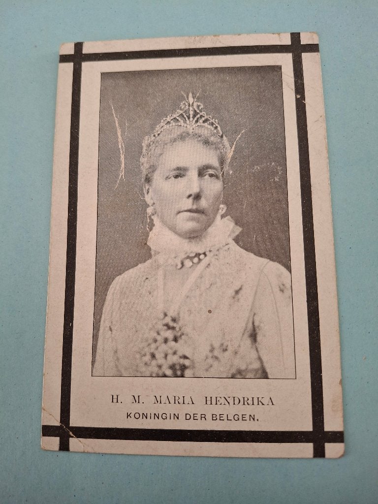 doodsprentje Koningin Maria Hendrika, Verzamelen, Verzenden, Gebruikt, Kaart, Foto of Prent