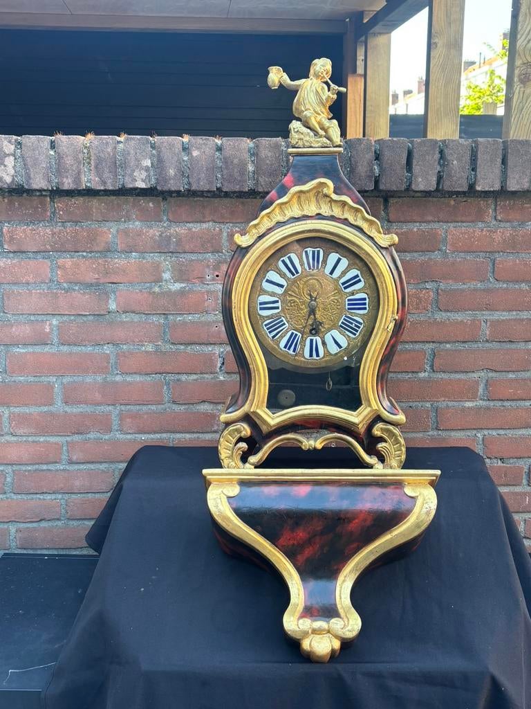 Vroege boulle op console 95 cm, Antiek en Kunst, Ophalen of Verzenden