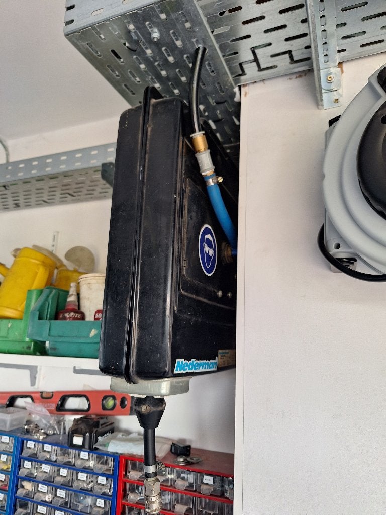 Persluchthaspel Nederman, Doe-het-zelf en Bouw, Ophalen, Gebruikt, 6 tot 10 bar