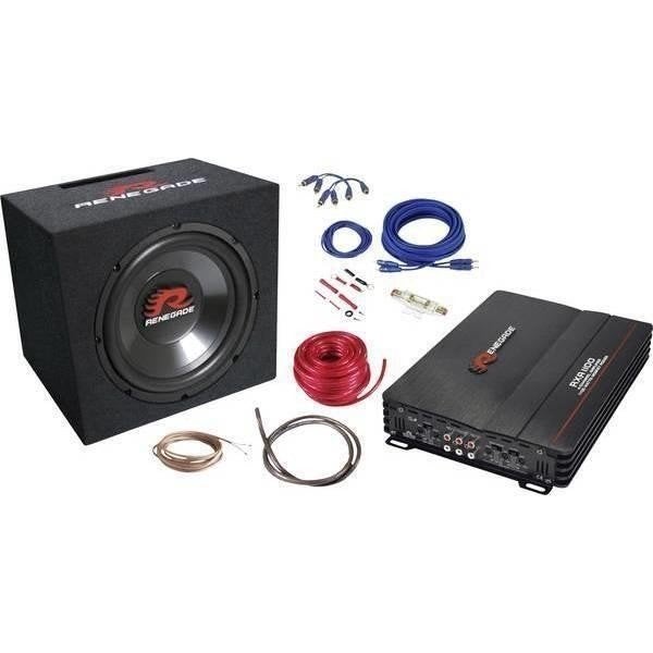 RENEGADE RBK1100XL 1100Watt Basskit incl. Kabelset, Ophalen of Verzenden, Nieuw