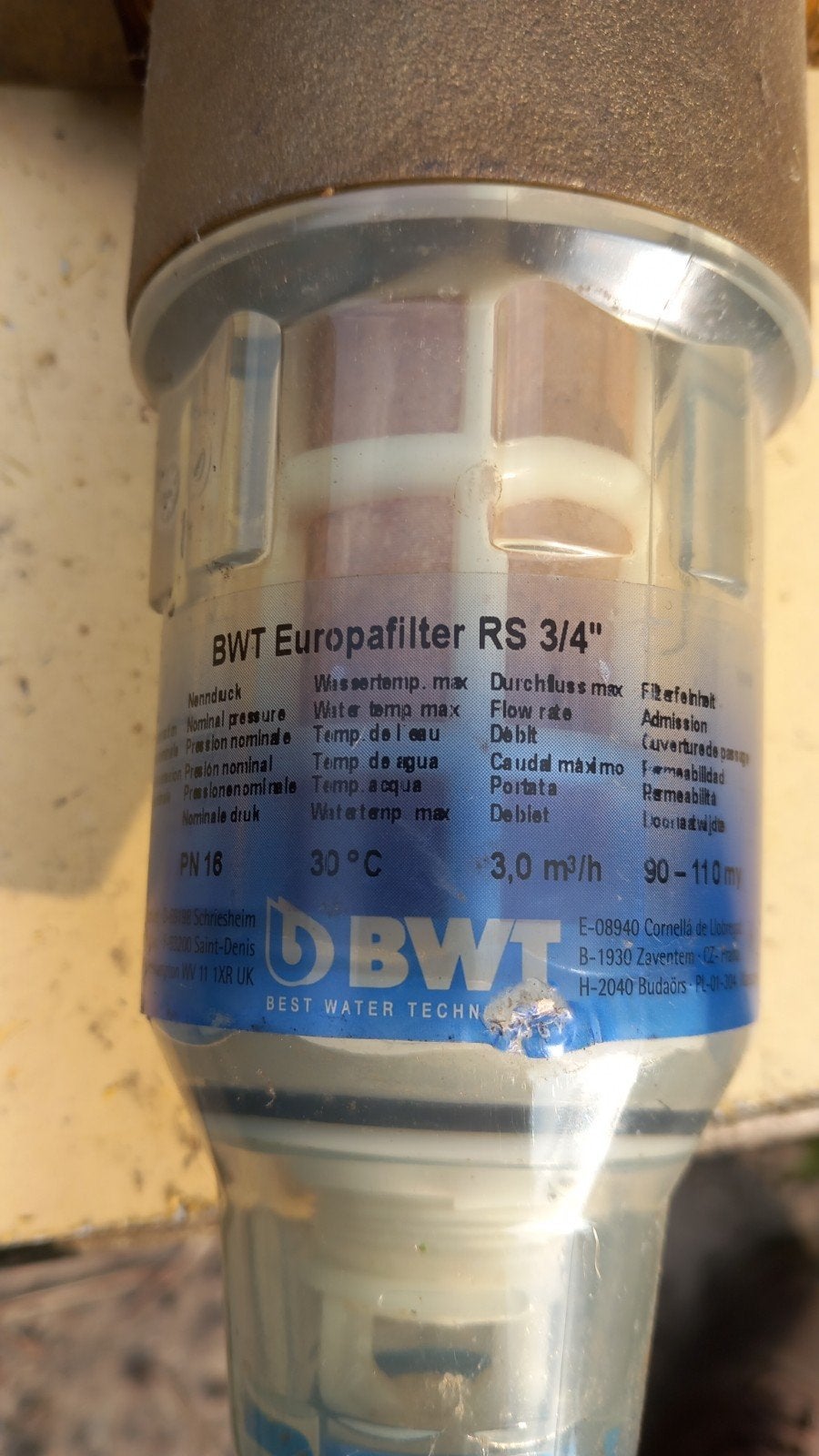 Filtre VAT Europa RS 3/4, Enlèvement, Utilisé, Cuivre, Autres types